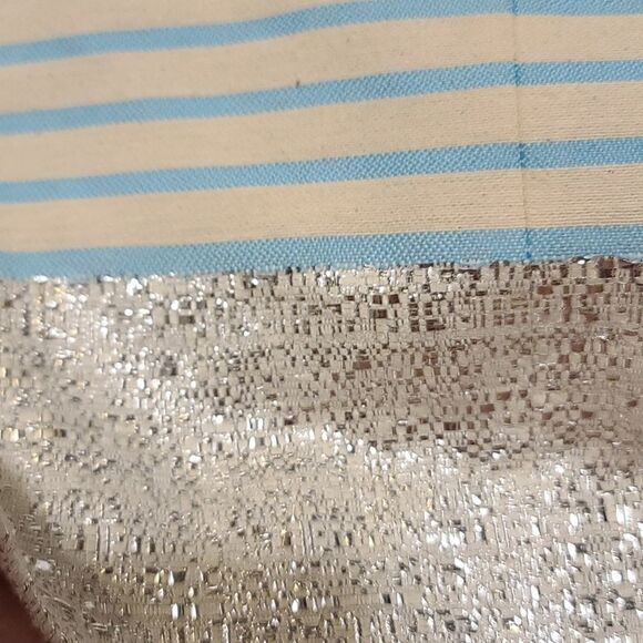 LILLY PULITZER Strapless Remi Blue Horizon Metallic Dress Size 00 New - Picture 6 of 6